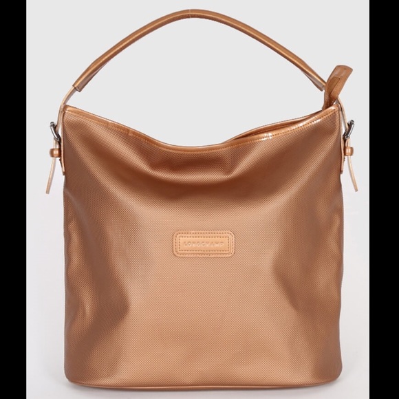 Longchamp bronze Derby metallic hobo bag - Picture 2 of 8